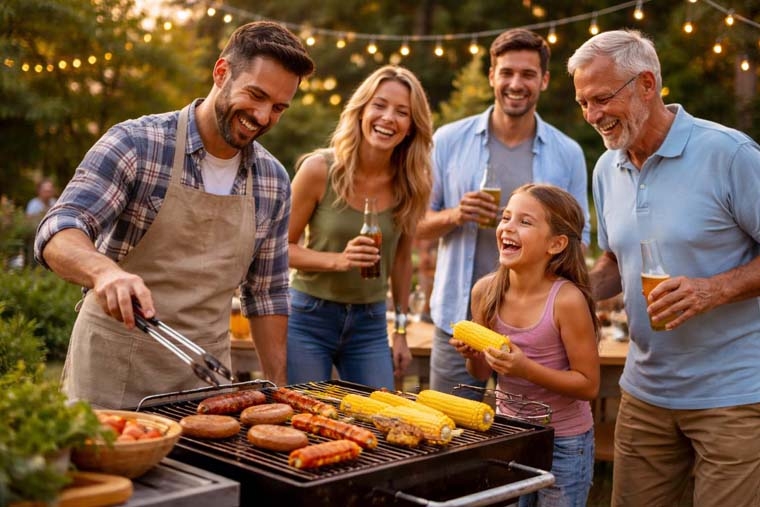 Gutschein für einen Grillnachmittag draußen